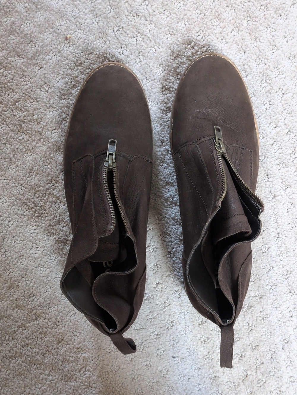 Brown Suede Ankle Boots